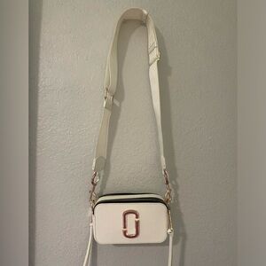 Marc Jacobs White and Black Crossbody Bag